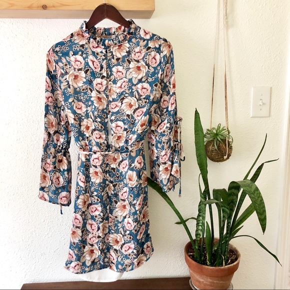 Topshop sheer floral dress - Picture 4 of 8